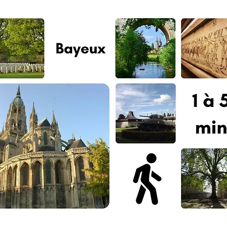 Centre-ville Bayeux, A Pied ! Apartamento *